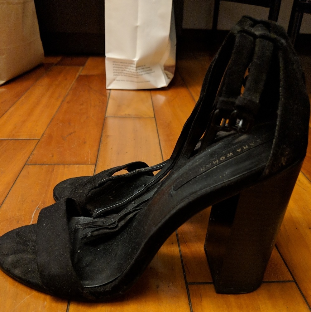 Double ankle strap elegant heels